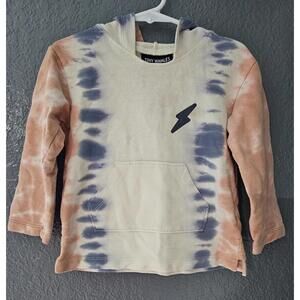 Tiny Whales Pullover Hooded Sweatshirt Tie Dye Size 2T Built for RAD Times 90s